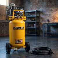 25 Gal. 200 PSI Oil Lubed Belt Drive Portable Vertical Electric Air Compressor — Studio Shot