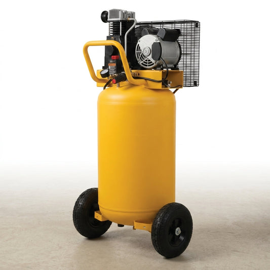 25 Gal. 200 PSI Oil Lubed Belt Drive Portable Vertical Electric Air Compressor — Studio Shot