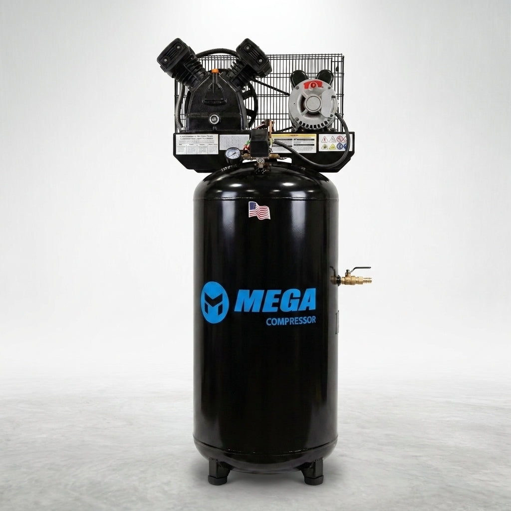 60 Gal. 3 HP 150 PSI Electric Upright Air Compressor — Studio Shot