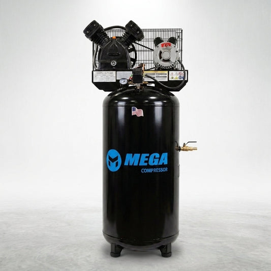 60 Gal. 3 HP 150 PSI Electric Upright Air Compressor — Studio Shot