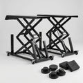 Portable Car Lift Engineered for Heavy-Duty Service, 7000 LB Capacity, 120V Power Unit, Extended Plates