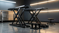 Car Lift, 7,000 LBS Capacity Portable Car Lift, with Extended-Length Plates, 26.8' Max. Height, Heavy-Duty Carbon Steel Truck Lift with 120V Power Unit, Auto Car Jack Lifts for Home Garage Shop — Lifestyle