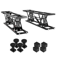Portable Car Lift Engineered for Heavy-Duty Service, 7000 LB Capacity, 120V Power Unit, Extended Plates